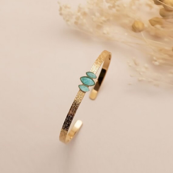 jonc fin trio honolulu amazonite AJ