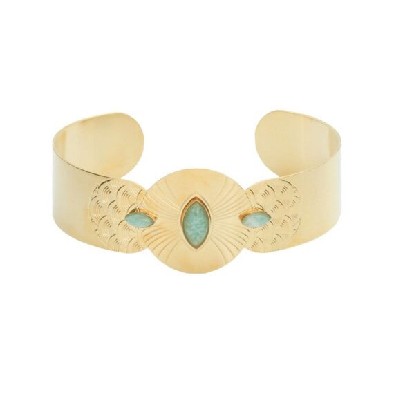 jonc large navettes Honolulu Amazonite