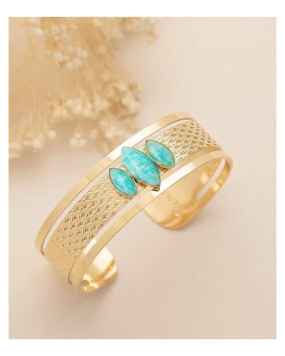 jonc trilogie honolulu amazonite
