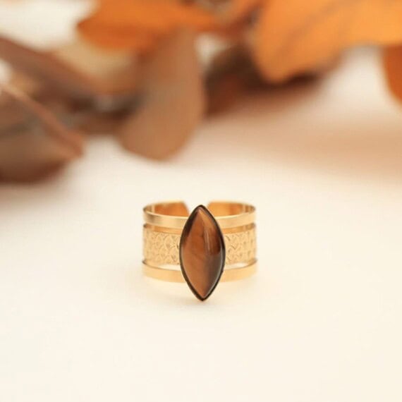 bague hoy honolulu oeil de tigre