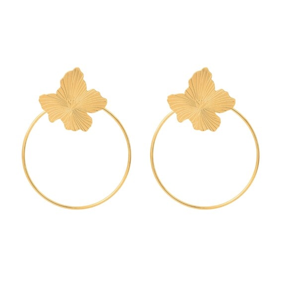boucles oreilles on my skin fleurs