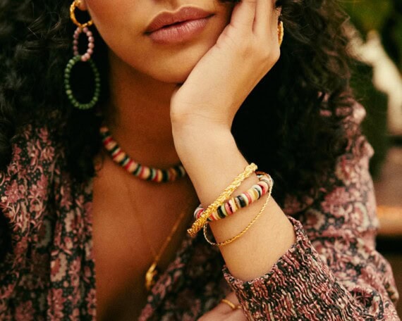 bracelet rosa medium elise tsikis