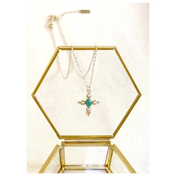 collier santra clara amazonite chez poisson plume