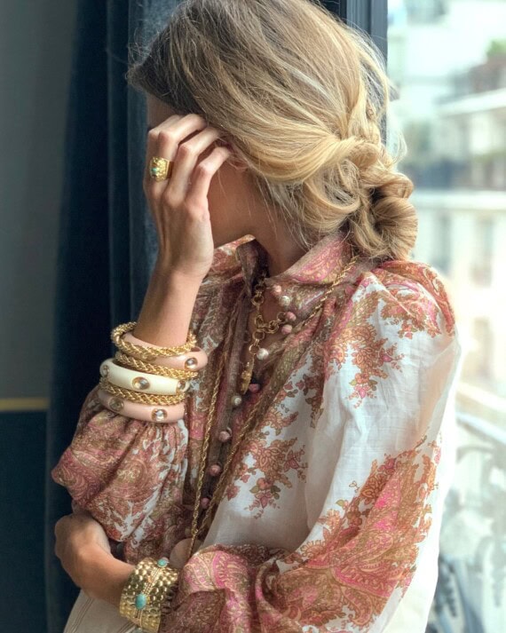 bracelet amalfi beige rosé dear charlotte
