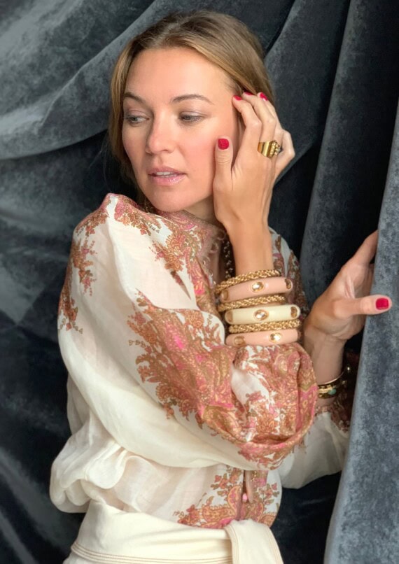 bracelet amalfi beige rosé dear charlotte