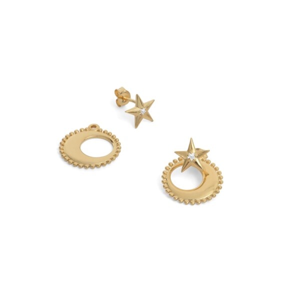 boucles d'oreilles moonstar ADV lune et etoile