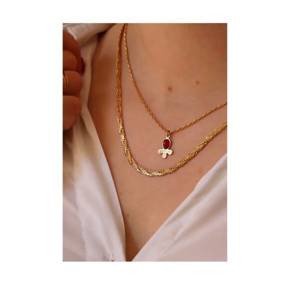 collier aloha cornaline