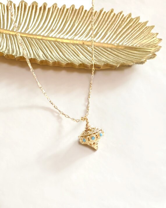 collier mayra turquoise chez poissonplume