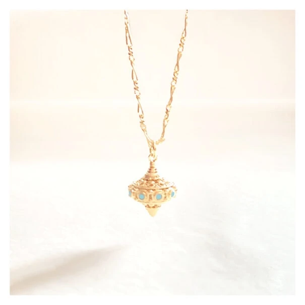 collier mayra turquoise chez poissonplume