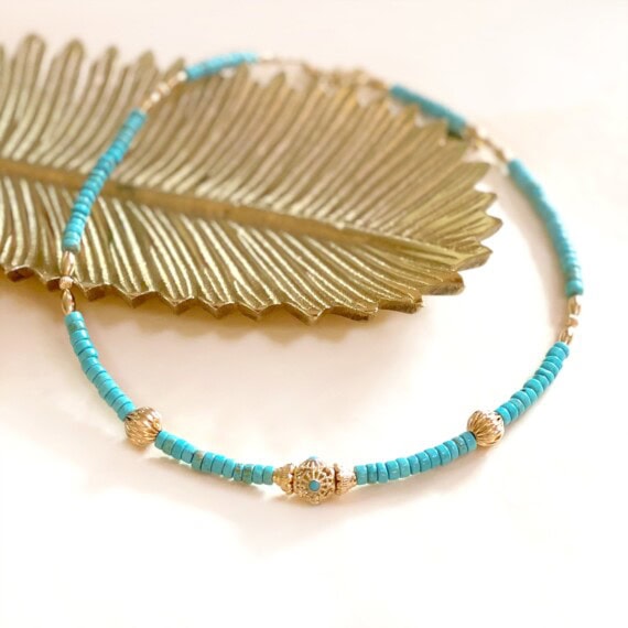 Collier mohana turquoise chez poisson plume bijoux