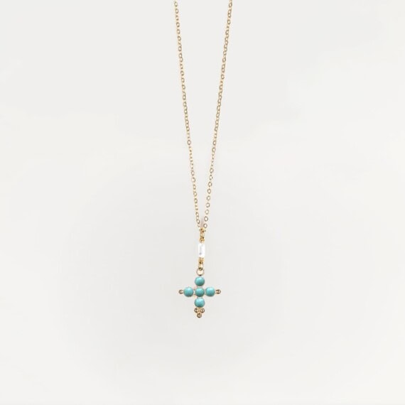 collier santa monica turquoise chez poissonplume