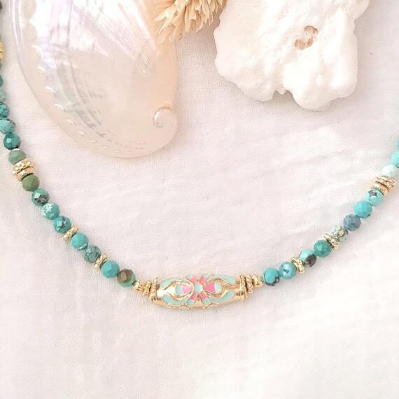 Collier Amaia Fleur Emaillée zoom