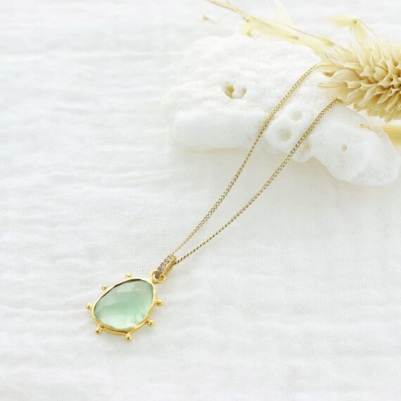 Collier solaia heloise Prehnite
