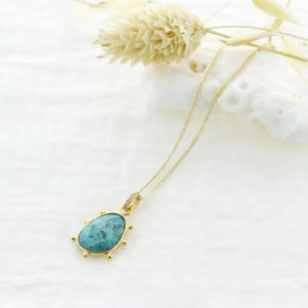 Collier solaia heloise turquoise