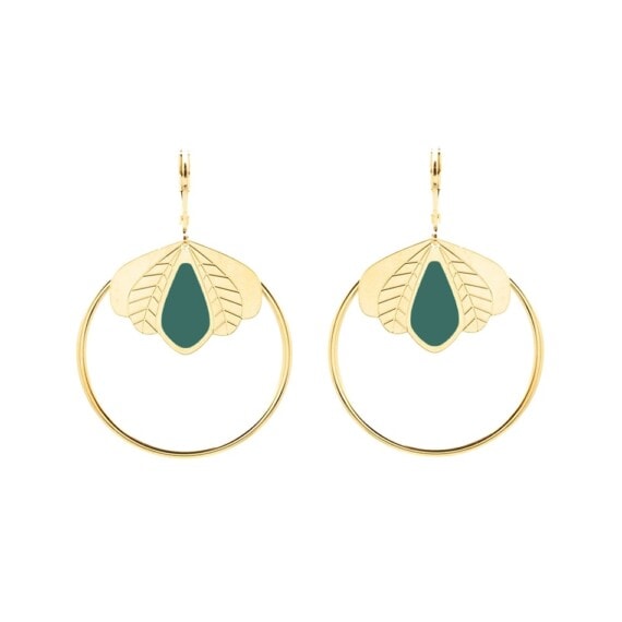 boucles chloé vert emeraude