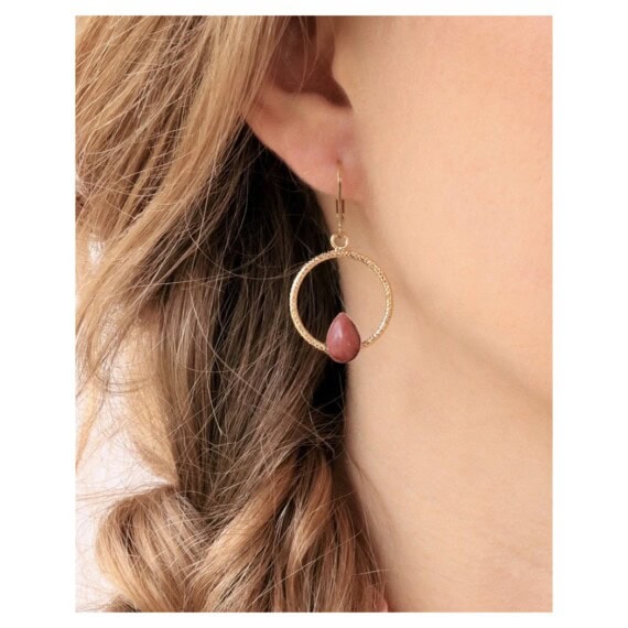 boucles lili rhodonite