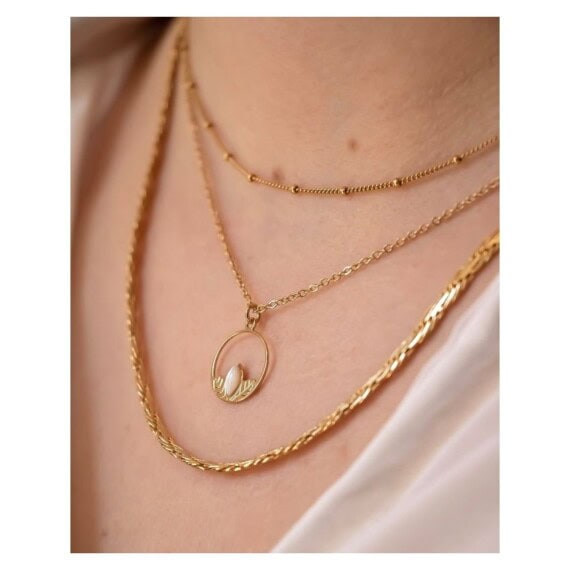 collier clematite nacre