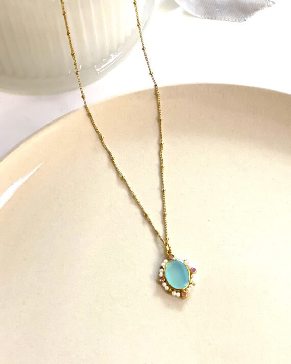collier little josephine aqua