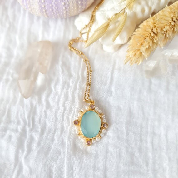 collier little josephine aqua