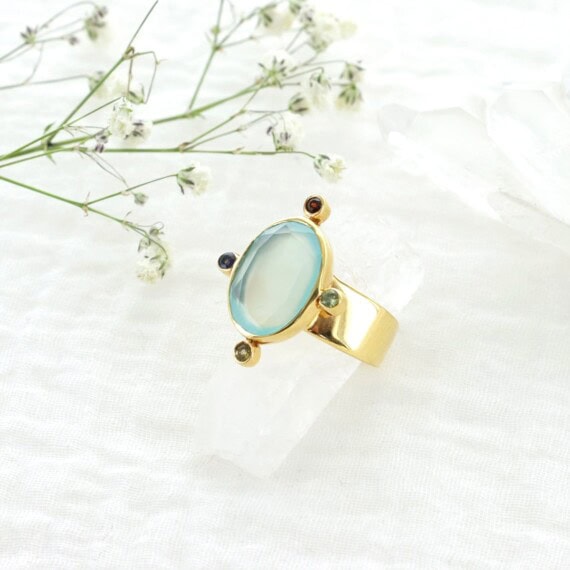 bague josephine aqua