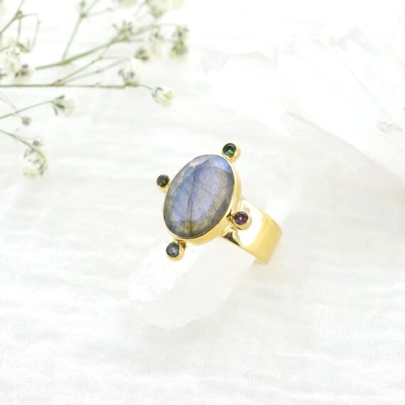 bague josephine labradorite