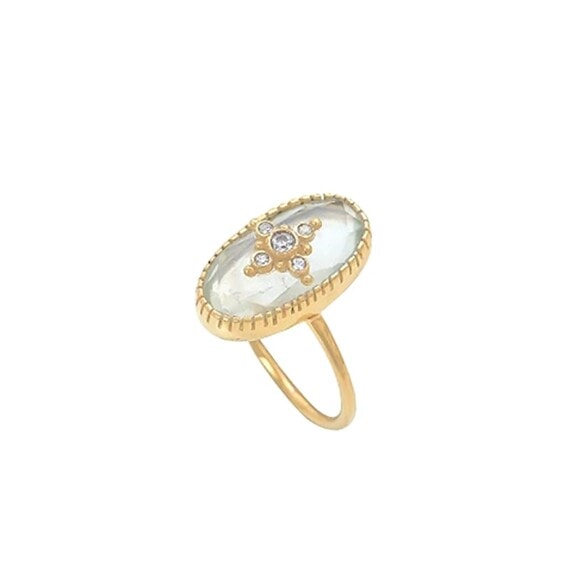 Bague Prehnite