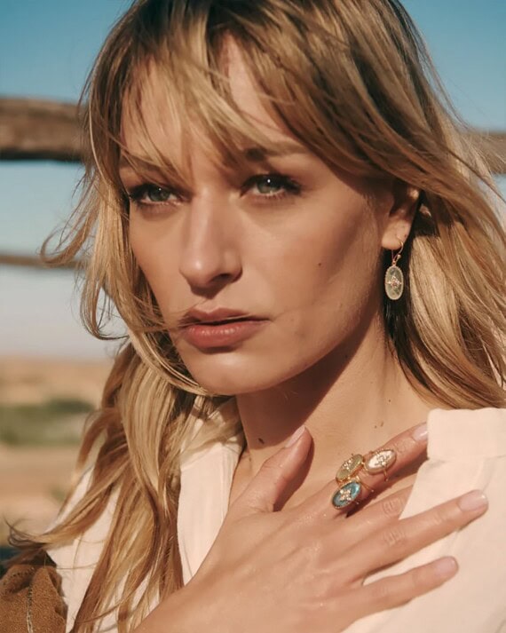 boucles d'oreilles thelma pierre fine naturelle