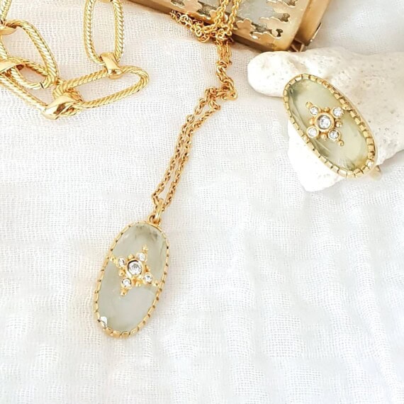 collier thelma prehnite