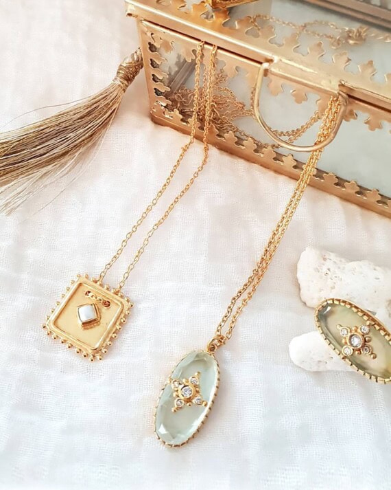 collier thelma prehnite