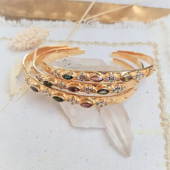 jonc marquise tourmalines
