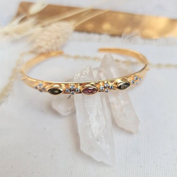 jonc marquise tourmalines