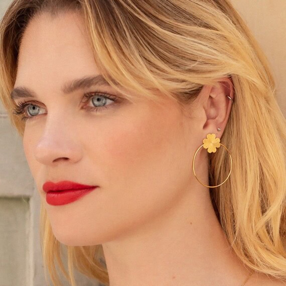 boucles d'oreilles clover
