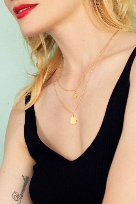 Collier trèfle clovery