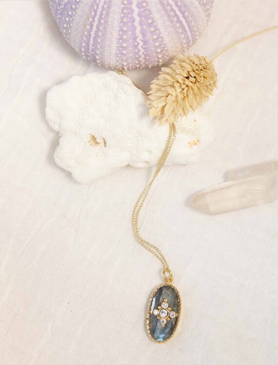 collier thelma labradorite