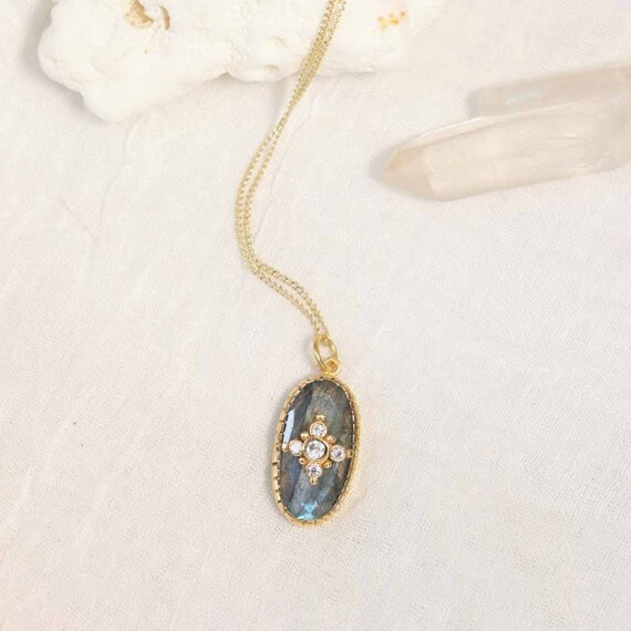 collier thelma labradorite