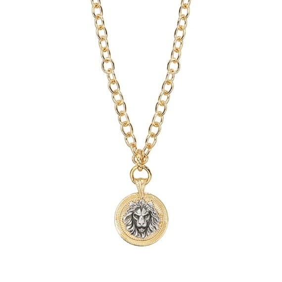 Collier bi-face tête de lion