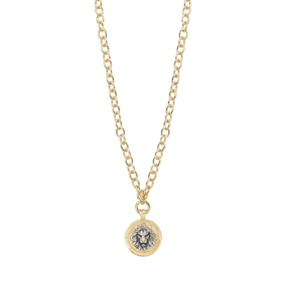 Collier bi-face tête de lion