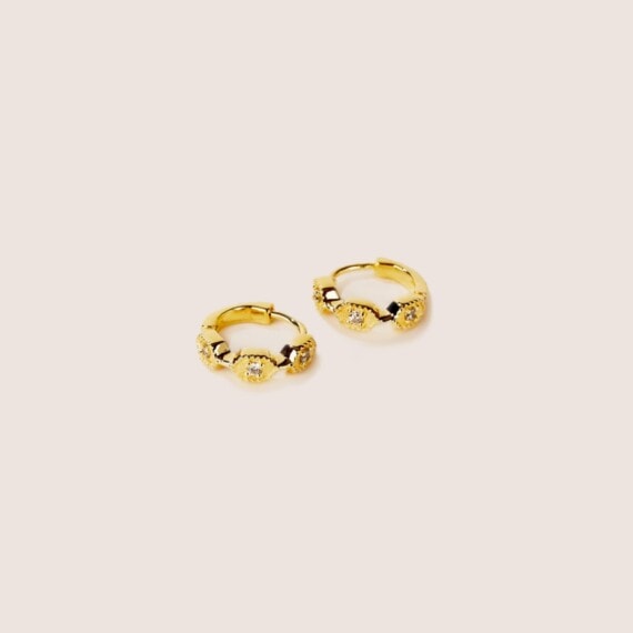 boucles tara zircons blancs