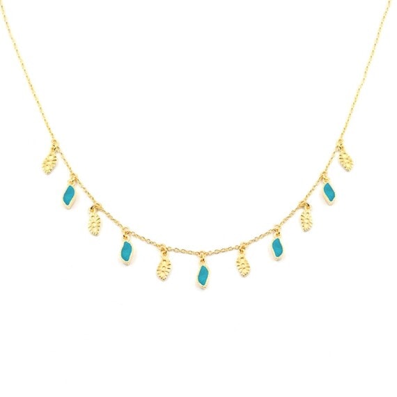 collier mali turquoise