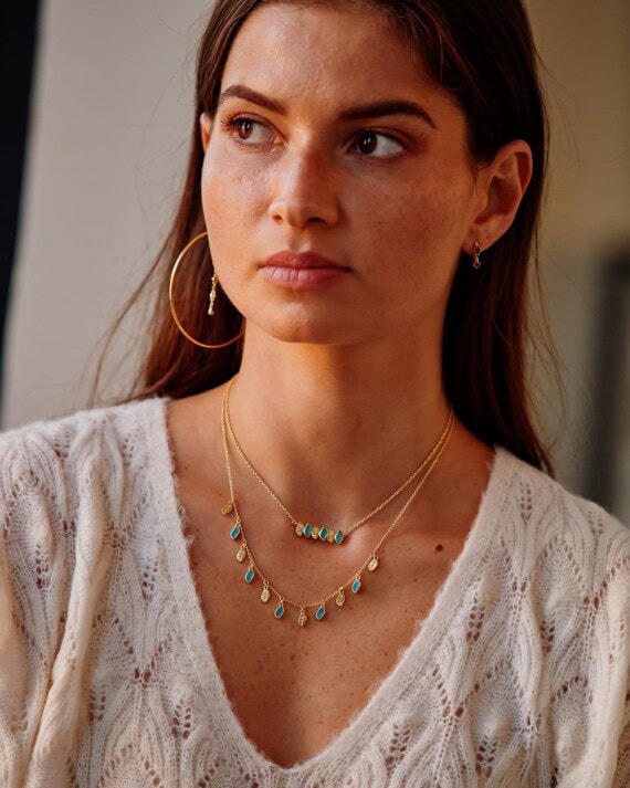 collier mali turquoise