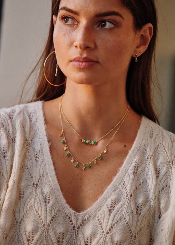 Collier nala onyx vert