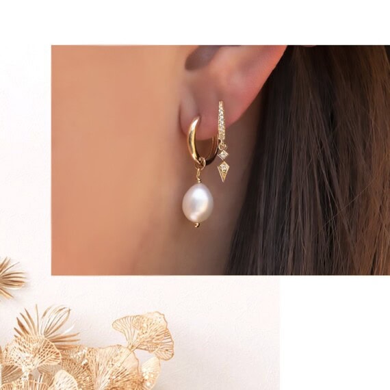 Duo de boucles créoles Ada chez poissonplume