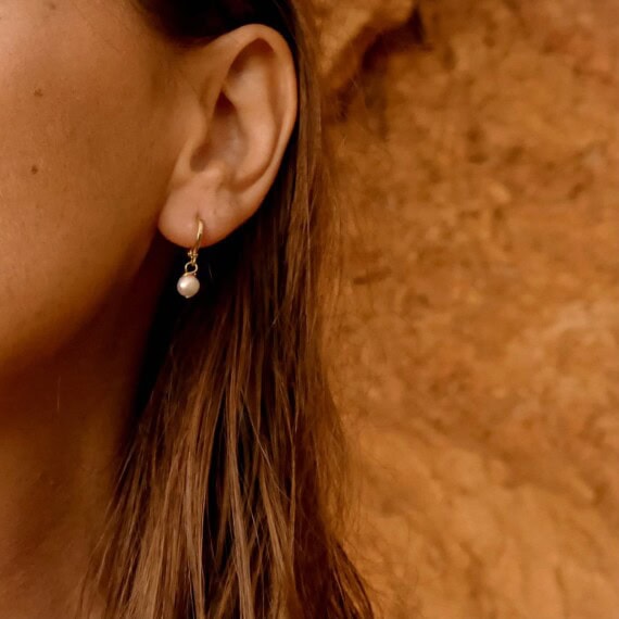 boucles d'oreilles Clea chez poissonplume bijoux