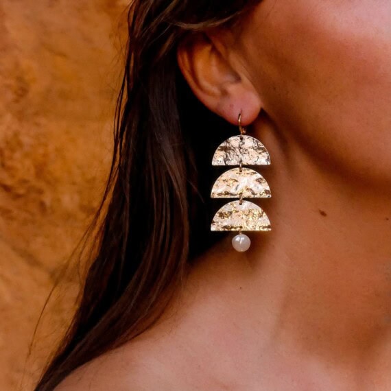 boucles d'oreilles Diana chez poisson plume bijoux