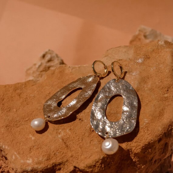 boucles d'oreilles Perla chez poisson plume bijoux