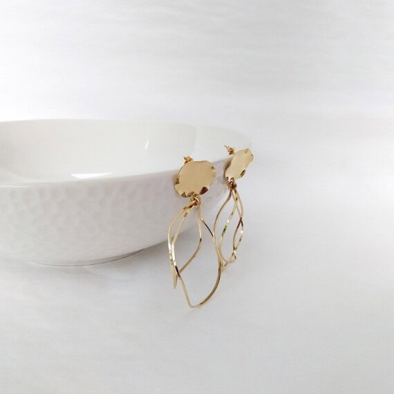 Boucles d'oreilles Anémone