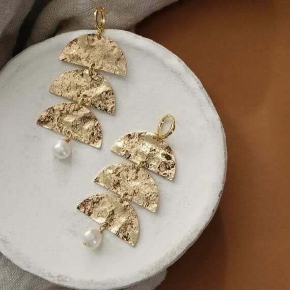 Boucles d'oreilles pendantes DIANA