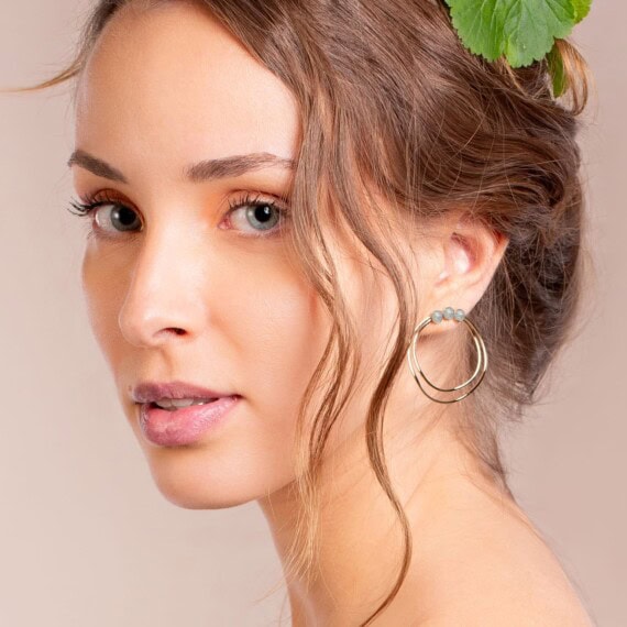 boucles eglantine labradorite