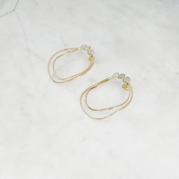 boucles eglantine labradorite