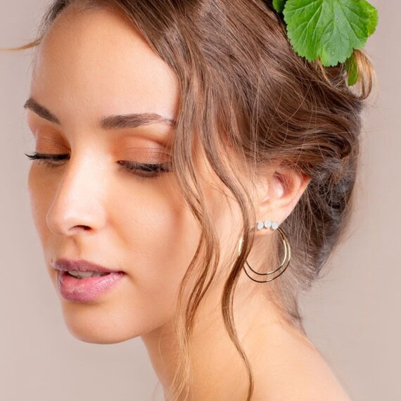 boucles eglantine nacre